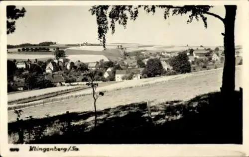 Ak Klingenberg in Sachsen, Durchblick zum Ort