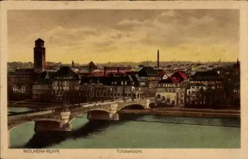 Ak Mülheim an der Ruhr, Totalansicht
