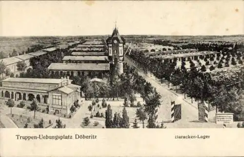 Ak Döberitz im Havelland, Truppenübungsplatz, Barackenlager