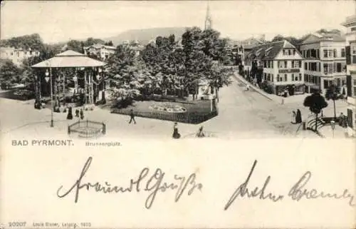 Ak Bad Pyrmont in Niedersachsen, Brunnenplatz