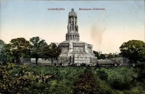 Ak Hamburg Mitte Altstadt, Bismarckdenkmal