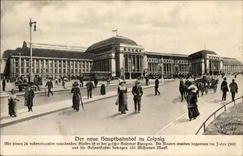 Ak Leipzig, Hauptbahnhof