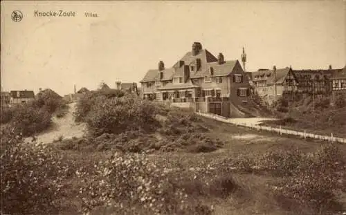 Ak Knokke Knocke Westflandern, Blick auf eine Villa
