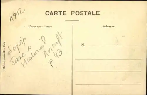 Ak Biplan Breguet, pilote par Breguet, Type Concours Militaire