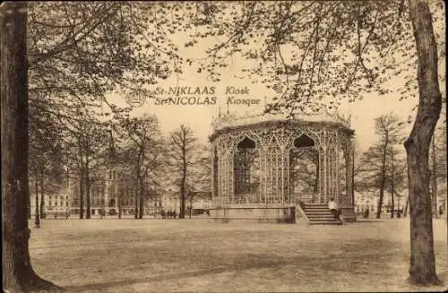 Ak Sint Niklaas Ostflandern, Kiosk, Pavillon