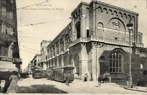 CPA Toulouse Haute-Garonne, Rue Alsace Lorraine, le Musée