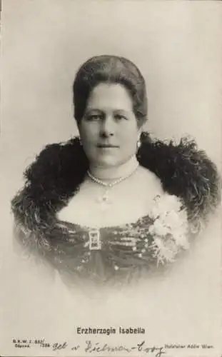 Ak Erzherzogin Isabella, Porträt