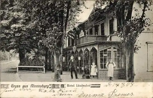 Ak Ahrensburg in Holstein, Hotel Lindenhof