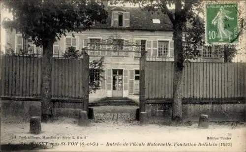 Ak Boissy-sous-Saint-Yon Essonne, Ecole Maternelle, Fondation Delalain