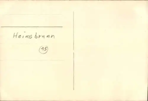 Foto Ak Heimsbrunn Elsass Haut-Rhin, Ortsansicht, Fachwerkhaus, Kirche