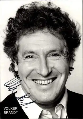 Ak Schauspieler Volker Brandt, Portrait, Autogramm