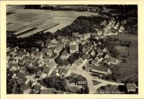 Ak Rot am See Württemberg, Fliegeraufnahme