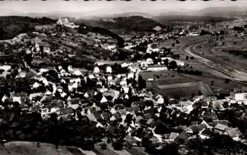 Ak Tumringen Lörrach in Baden, Fliegeraufnahme