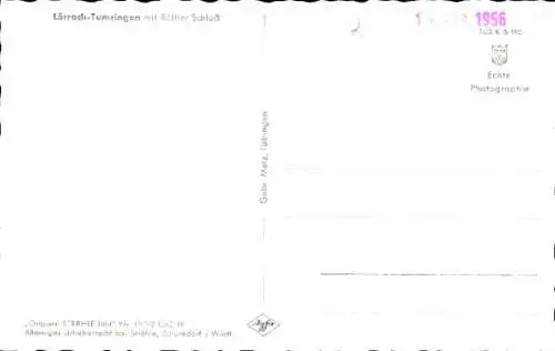 Ak Tumringen Lörrach in Baden, Fliegeraufnahme