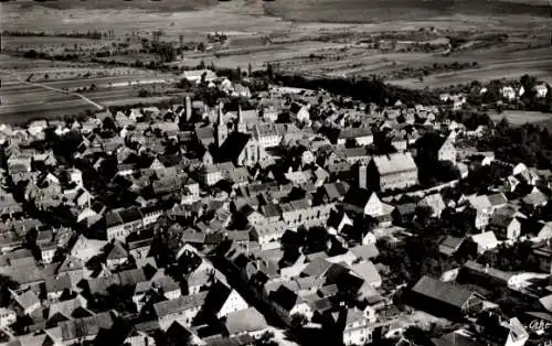 Ak Gerolzhofen in Unterfranken, Fliegeraufnahme