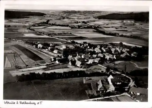 Ak Wöritz in Mittelfranken, Fliegeraufnahme