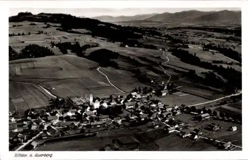 Ak Stötten am Auerberg Allgäu, Fliegeraufnahme