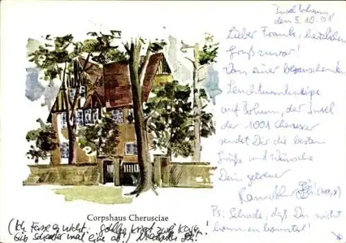 Studentika Ak Berlin, Corps Cheruscia im WSC, Corpshaus Cherusciae, Ringstraße 89