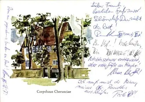 Studentika Ak Berlin, Corps Cheruscia im WSC, Corpshaus Cherusciae, Ringstraße 89