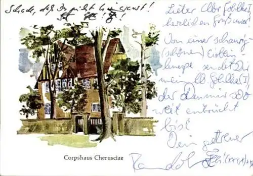 Studentika Ak Berlin, Corps Cheruscia im WSC, Corpshaus Cherusciae, Ringstraße 89