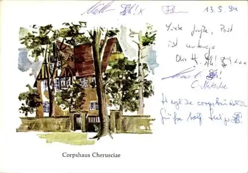 Studentika Ak Berlin, Corps Cheruscia im WSC, Corpshaus Cherusciae, Ringstraße 89