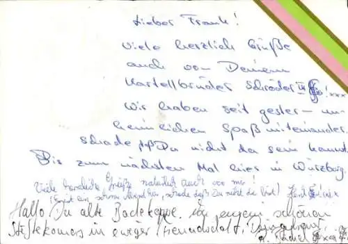 Studentika Ak Würzburg, Corps Franconia, Judenbühlweg 7, Korpsfarben