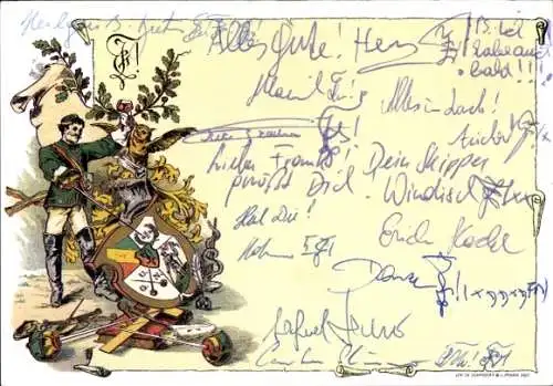 Studentika Ak Graz, Akad. Corps Joannea, Leonhardstraße 32, Wappen