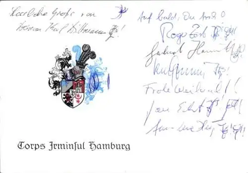 Studentika Ak Hamburg, Corps Irminsul, Innocentiastraße 15, Wappen