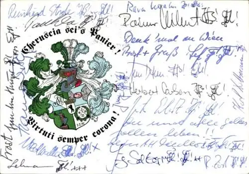 Studentika Ak Berlin, Corps Cheruscia im WSC, Corpshaus Ringstraße 89, Wappen