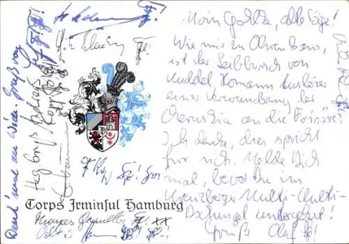 Studentika Ak Hamburg, Corps Irminsul, Innocentiastraße 15, Wappen