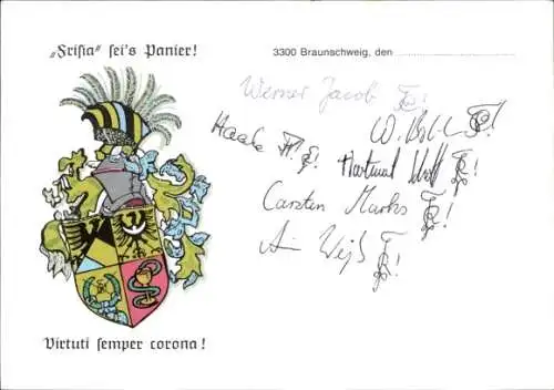 Studentika Ak Braunschweig, Corps Frisia, Wappen