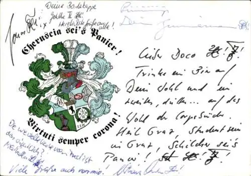 Studentika Ak Berlin, Corps Cheruscia im WSC, Ringstraße 89, Wappen