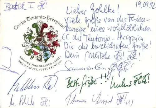 Studentika Ak Braunschweig, Corps Teutonia Hercynia, Wappen, WSC