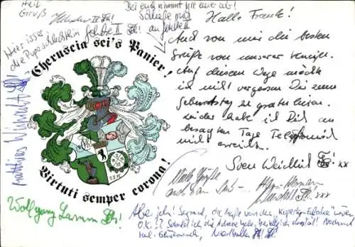 Studentika Ak Berlin, Corps Cheruscia im WSC, Ringstraße 89, Wappen
