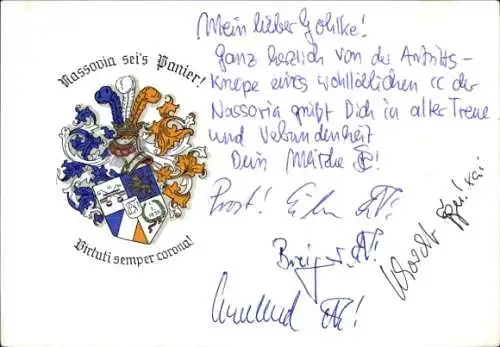 Studentika Ak Würzburg, Corps Nassovia, Wappen