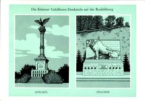 Studentika Ak Corpsstudentische Erinnerungsstätten, Rudelsburg, Kösener Gefallenen-Denkmale, KSCV