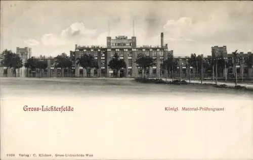 Ak Berlin Steglitz Groß Lichterfelde, Königliches Materialprüfungsamt