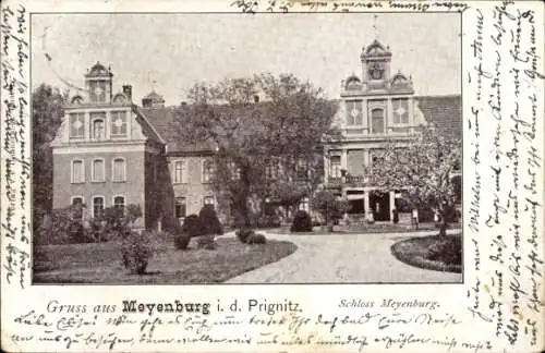 Ak Meyenburg in der Prignitz, Schloss