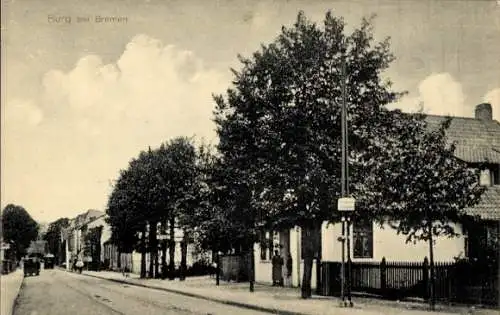 Ak Burg Grambke Burglesum Bremen, Straßenpartie