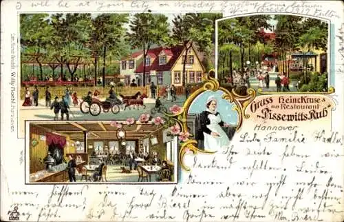 Litho Hannover, Restaurant Pissewitts Ruh, Inh. Heinr. Kruse