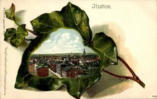 Efeublatt Litho Itzehoe in Holstein, Stadtpanorama