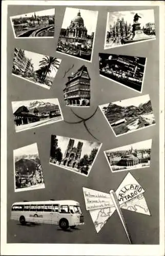 Ak Reisebus, Reklame Reisen