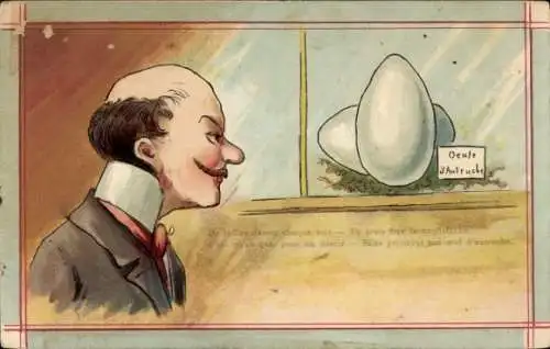 Litho Oeuf d'Autruche, belles dames chaque soir