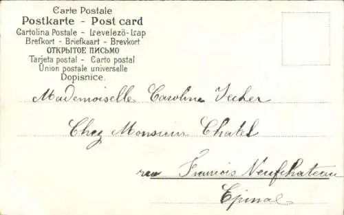 Ak Wer treulich liebt, ist nicht verlassen, Liebesgedicht