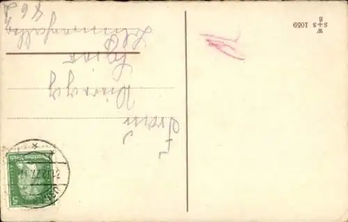 Ak Schornsteinfeger beäugt Po der Putzfrau