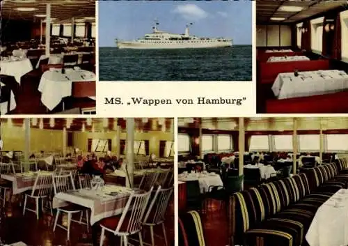 Ak MS Wappen von Hamburg, Seebäderschiff