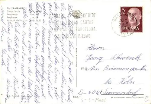 Ak Schiff Raffaello, Transatlantik-Passagierdampfer