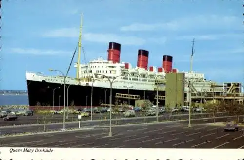 Ak Dampfer RMS Queen Mary, White Star Line