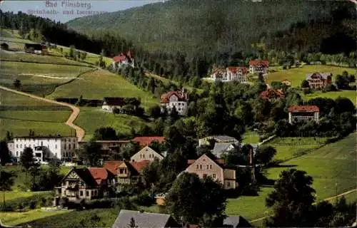 Ak Bad Flinsberg Schlesien, Steinbach und Iserstraße