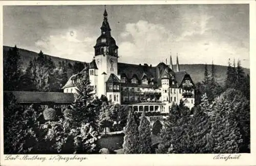 Ak Świeradów Zdrój Bad Flinsberg Schlesien, Kurhaus